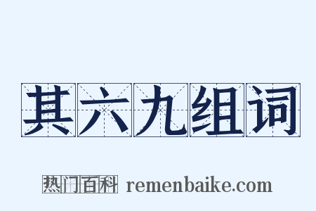 其六九组词是什么意思的图片